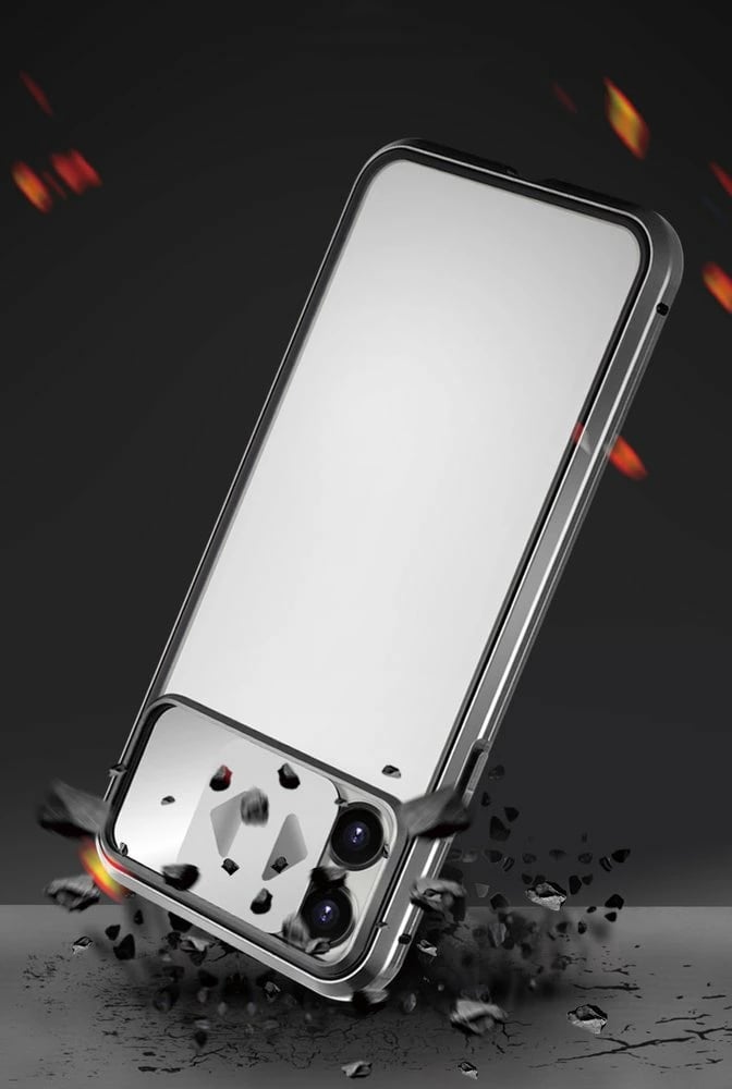 Mbështjellës Wozinsky Magnetic Cam Slider Case për Huawei P40, Full Body Cover, i zi