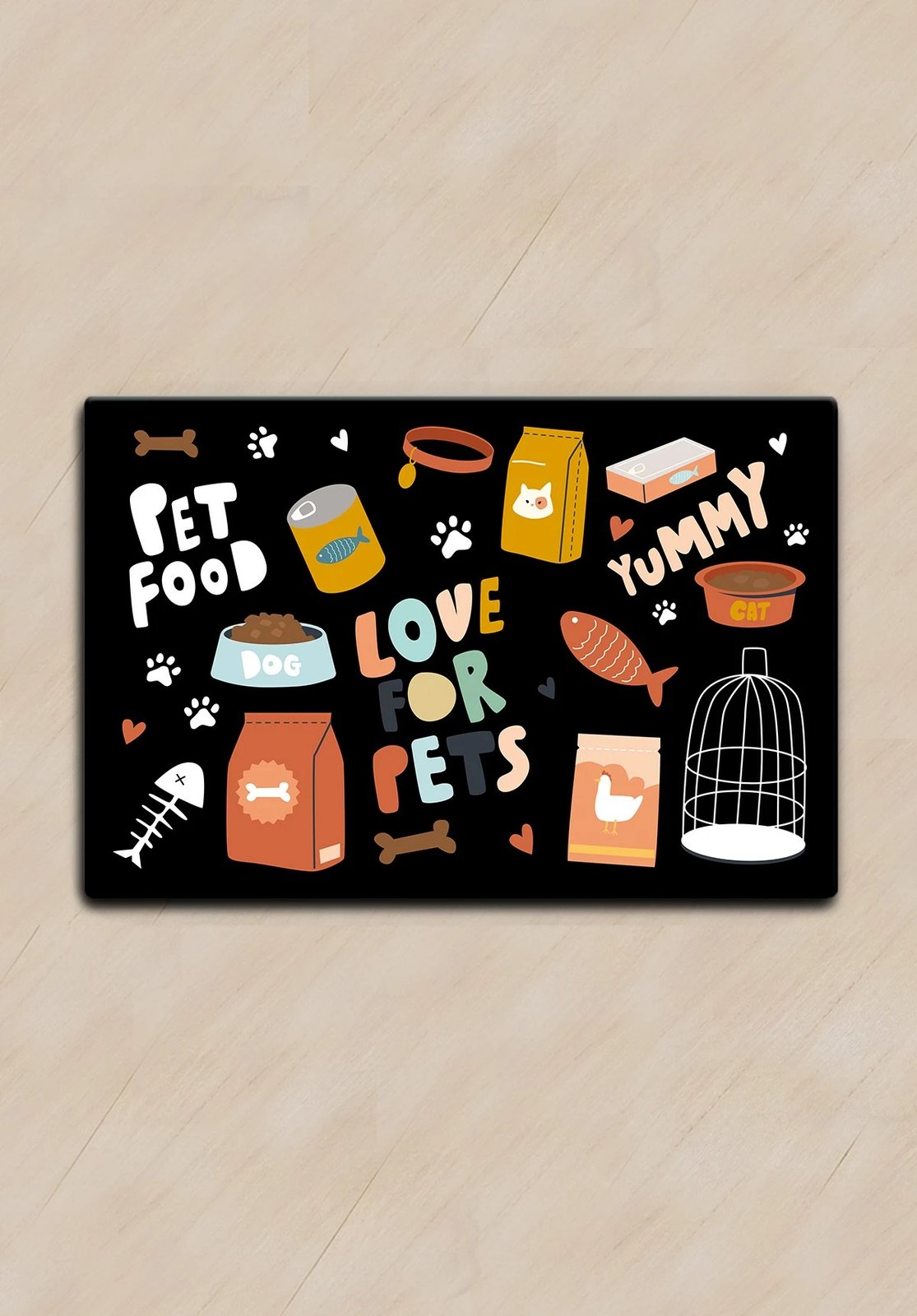 Tapet për rërë mace, shumëngjyrësh, Paws & Whiskers, Aewa, 40x60cm