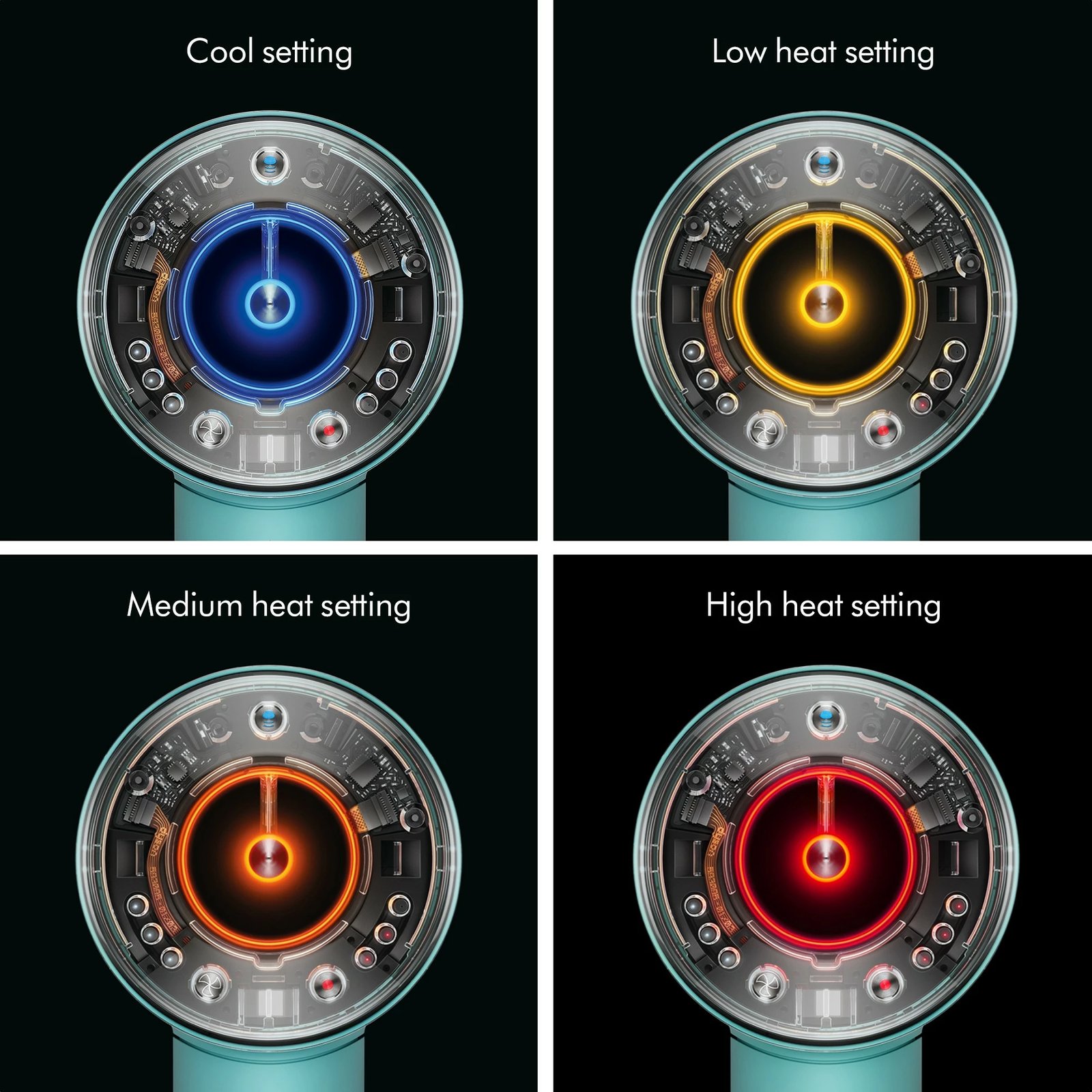 Tharëse flokësh Dyson Supersonic Nural, 1600 W, 13.3 l/s, Blu, Portokalli Tharëse flokësh Dyson Supersonic Nural, 1600 W, 13.3 l/s, Blu, Portokalli