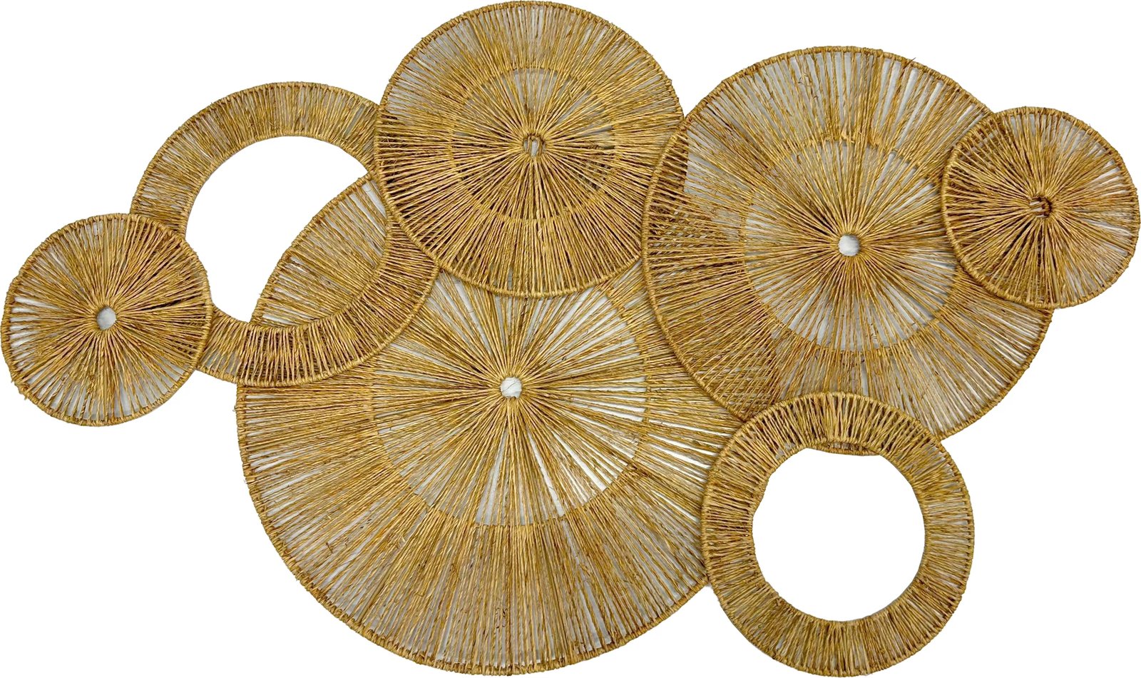 Dekor muri RAYA, jute natyrale, 106x75x1cm