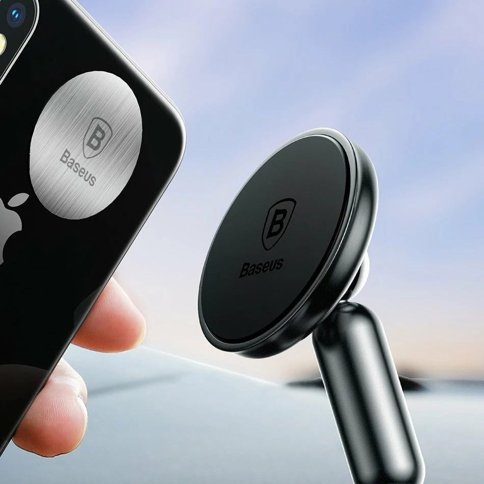 Mbajtës magnetik për telefon Baseus Bullet An On-board SUYZD-01, i zi