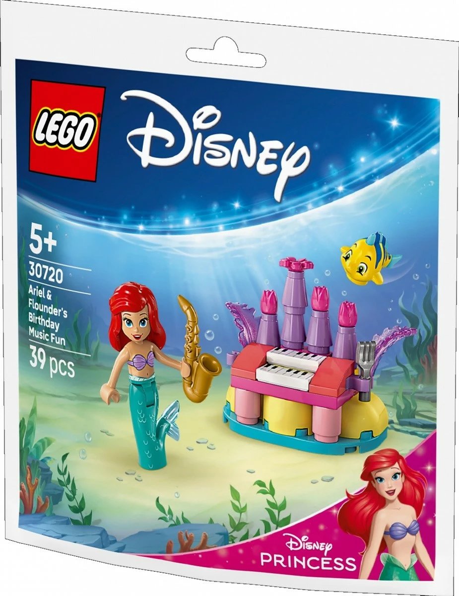 Set LEGO Disney Princess 30720 Ariel dhe Flounder, 39 copa, 5+