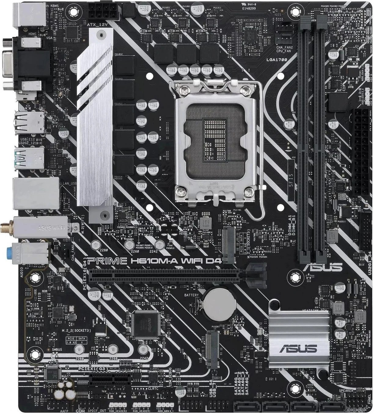 Pllakë amë ASUS PRIME H610M-A WIFI D4 - Intel H610
