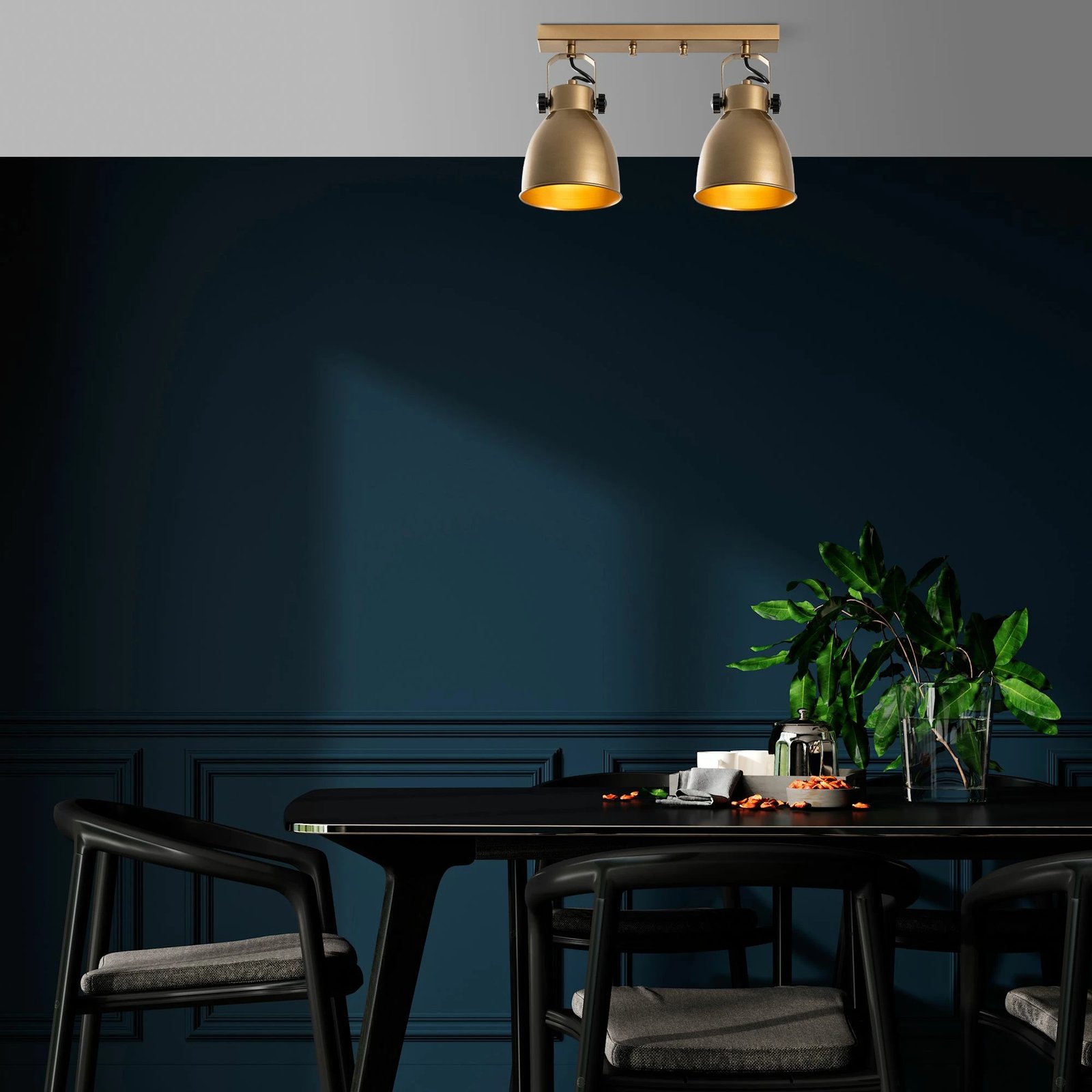 Llambë tavani Opviq, ngjyrë ari, Spotkafası - 15436