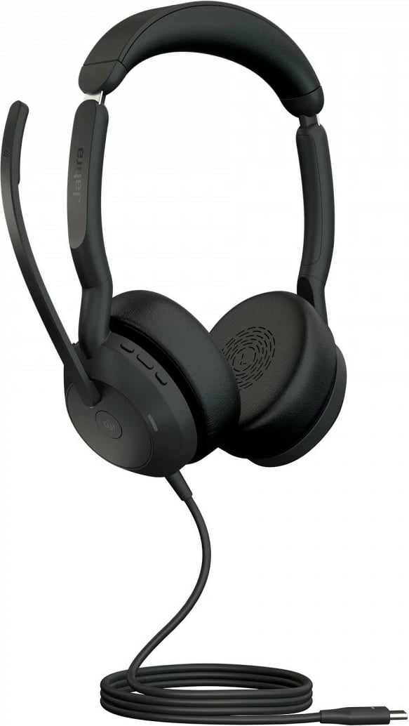 Kufje Jabra Evolve2 50, Stereo, USB-C, Bluetooth, me mikrofon, e zezë