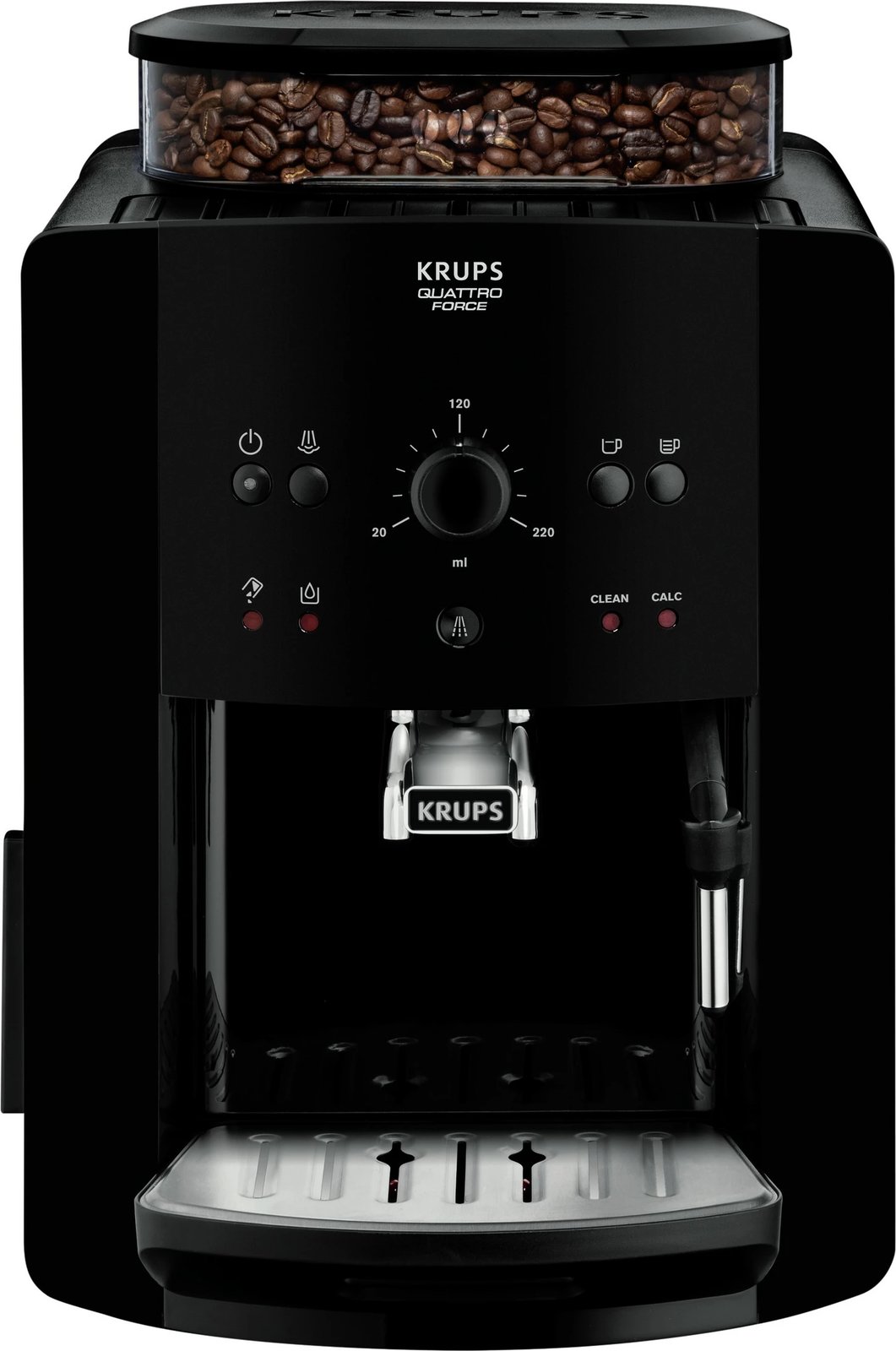 Aparat kafeje Krups Quattro Force, automatik, 260g, i zi
