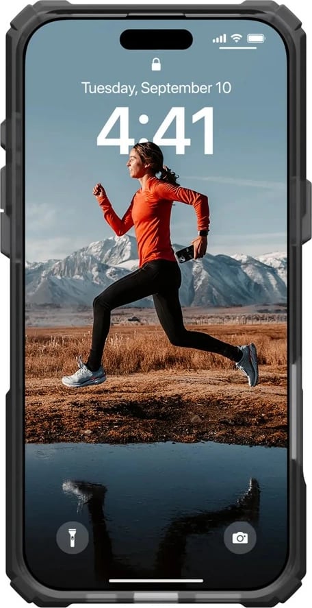 Mbështjellës Urban Armor Gear Plasma XTE për celular, Apple, 6.9", TPU, Gri/Transparent