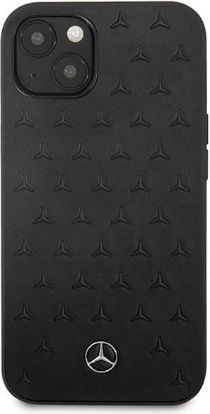 Mbështjellës Mercedes MEHCP13SPSQBK për iPhone 13 mini 5.4", lëkurë, i zi