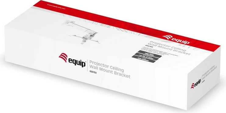 Mbajtës projektori EQUIP, universal, montim në mur/tavan, 20 kg, i bardhë