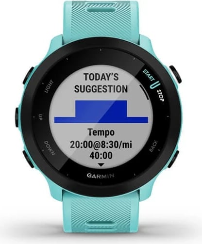 Smartwatch Garmin Forerunner 55, 1.04", GPS, turkuaz