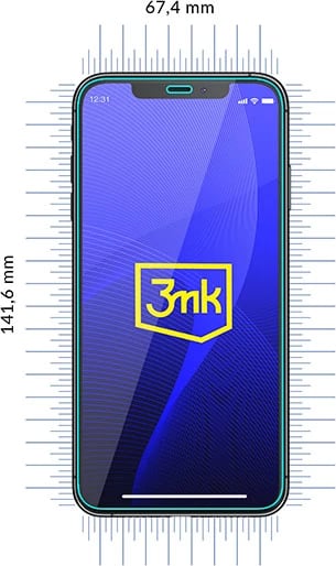 Mbrojtës ekrani 3mk FlexibleGlass për iPhone 12/12 Pro, antimikrobial, transparent