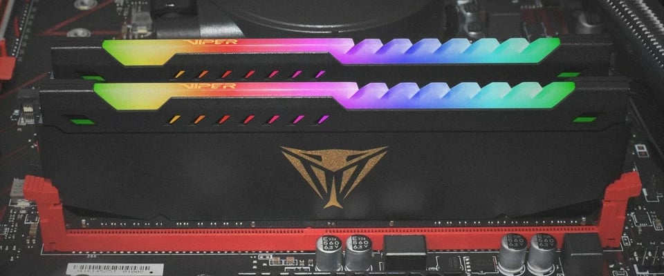 RAM Memorje Patriot Viper Steel RGB 32GB (2x16GB) DDR4 3200MHz, e zezë
