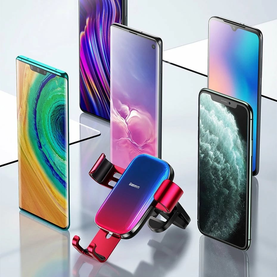 Mbajtës graviteti për celular Baseus Glaze SUYL-LG01, për grilë ajri, i zi