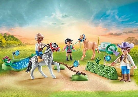 Set lodrash Playmobil Horses of Waterfall Pony Tournament 71495, 46 pjesë
