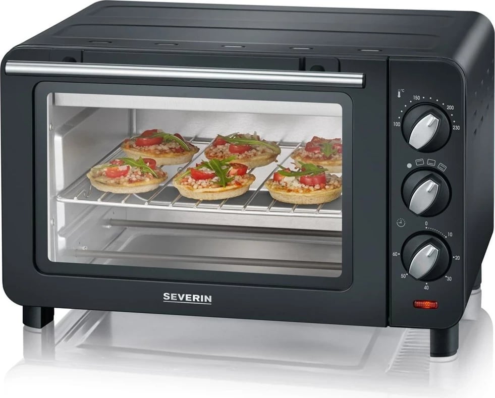Mini furrë SEVERIN TO 2042, 14L, 1200W, e zezë