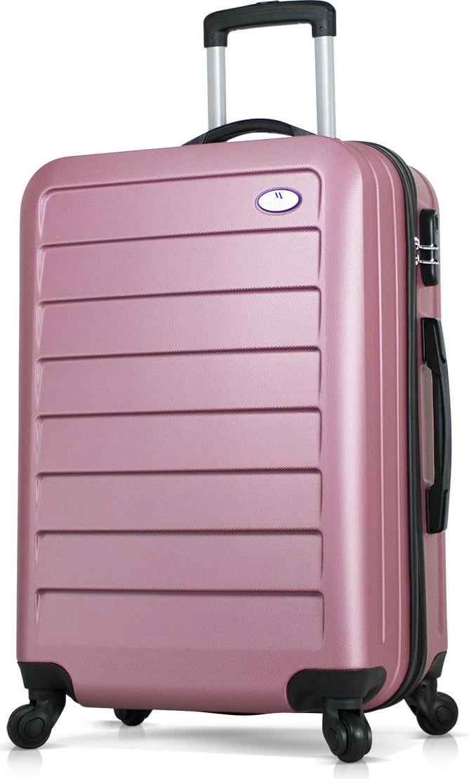 Valixhe udhëtimi, ngjyrë rozë e artë, Zoozie Bags, 66x43x27 cm