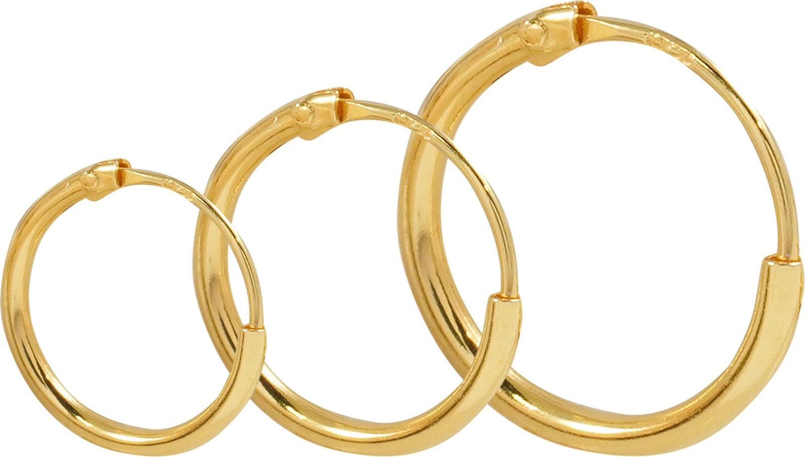 Set vathësh argjendi, ngjyrë ari, Jumeon, 11169G, 3 copë Set vathësh argjendi, ngjyrë ari, Jumeon, 11169G, 3 copë
