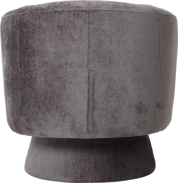 Kreslo rrotullues me stof, ngjyrë gri e errët, 78x81x77cm