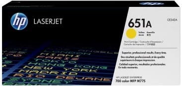 Toner HP 651A CE342A LaserJet Enterprise 700 color MFP M775, e verdhë