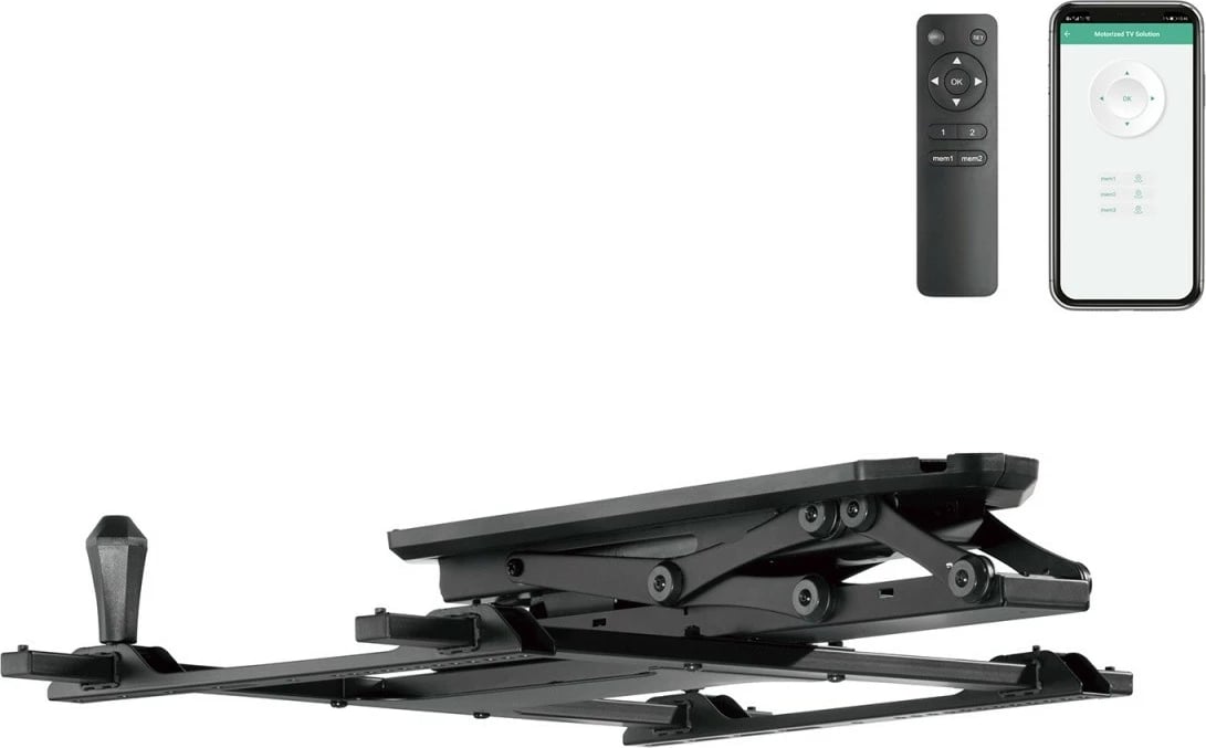 Mbajtës elektrik tavani për TV Maclean MC-880T, 32-70 inç, 35kg, i zi