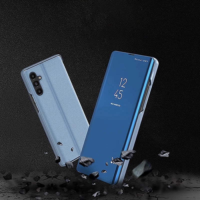 Mbështjellës Hurtel Clear View Case për Samsung Galaxy A14, i zi