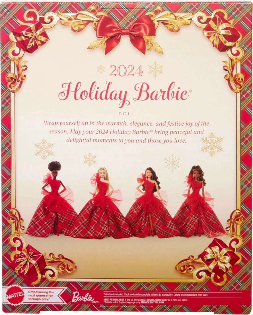 Kukull Barbie Mattel Holiday Brunette Doll, Barbie Signature, HRM67, e kuqe, koleksion Kukull Barbie Mattel Holiday Brunette Doll, Barbie Signature, HRM67, e kuqe, koleksion