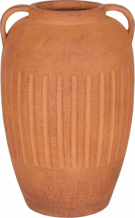 Vazo VIRA, 28.5x28.5x43.5cm, ngjyrë terrakote, MgO