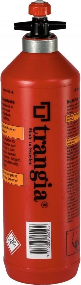 Shishe karburanti Trangia, 1.0 litër, e kuqe