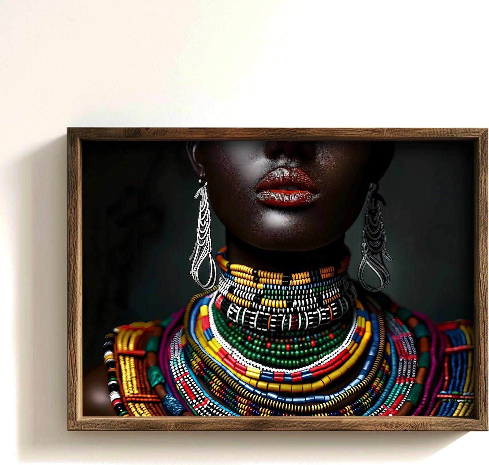 Pikturë dekorative me kornizë MDF, shumëngjyrëshe, Wallity, GE245-L