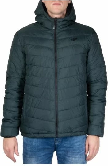 Jakne për meshkuj 4f, ngjyrë e zezë dhe jeshile