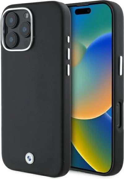 Mbështjellës BMW Sign Full Wrapped Metal MagSafe për iPhone 16 Pro Max, Zi