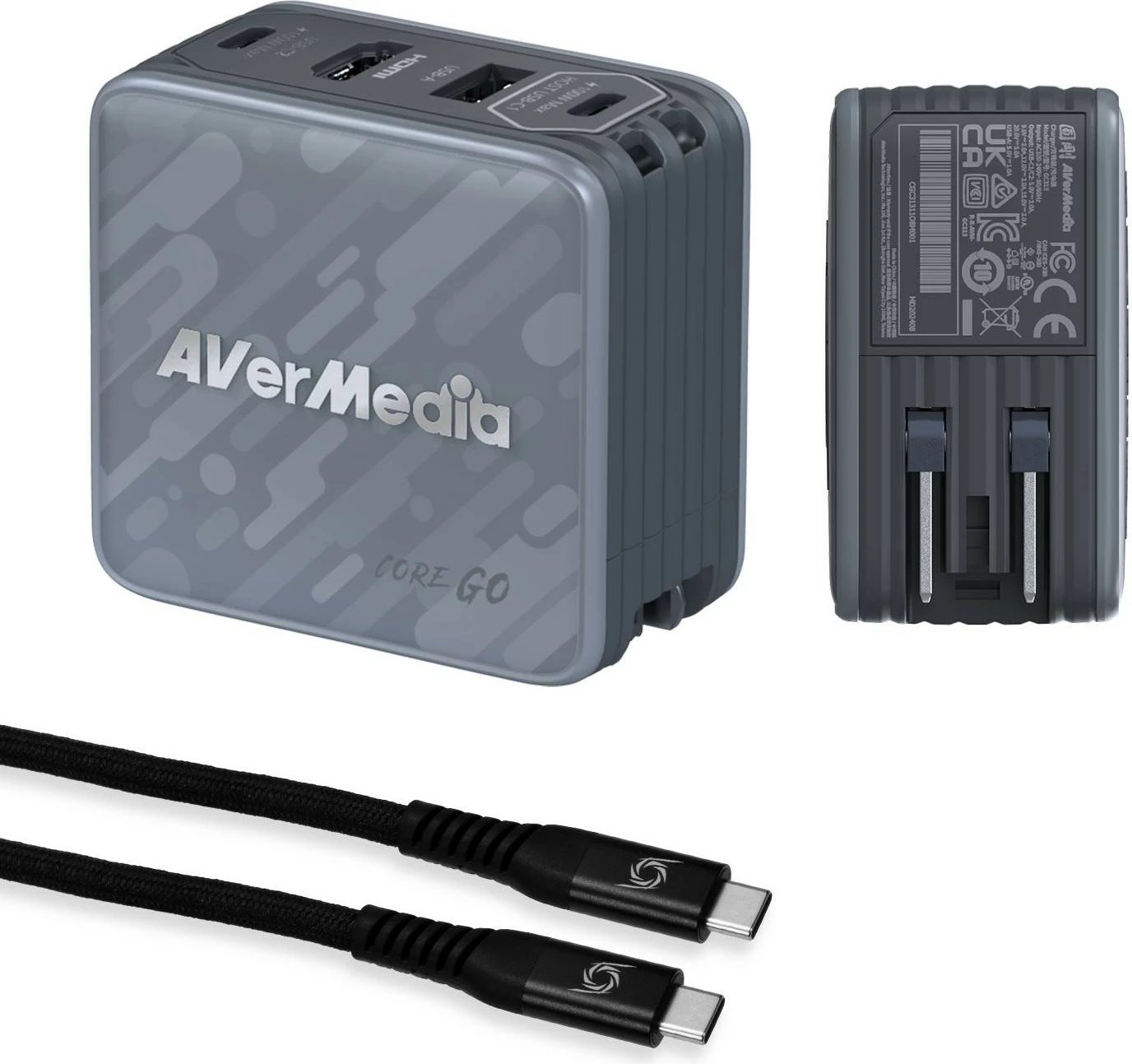 Dok stacion AVERMEDIA Core GO GC313, 100W, GaN, HDMI, i zi