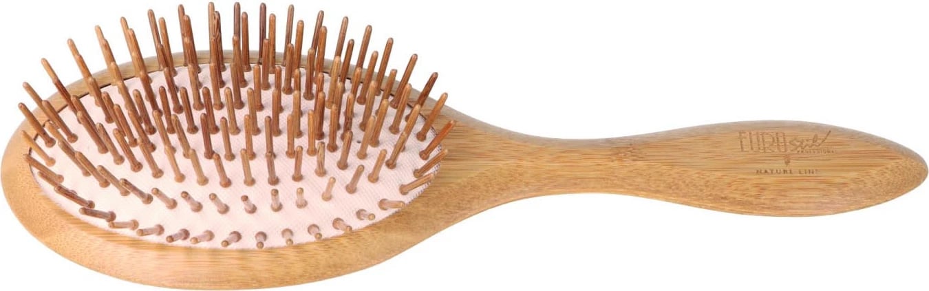 Furçë flokësh Eurostil Fuelle Bambu ovale uniseks 1 copë