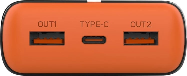 Power bank Tracer EnerGen 20000 mAh, e zezë, portokalli