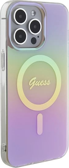 Mbështjellës Guess GUHMP15XHITSP për iPhone 15 Pro Max 6.7", MagSafe, rozë Mbështjellës Guess GUHMP15XHITSP për iPhone 15 Pro Max 6.7", MagSafe, rozë