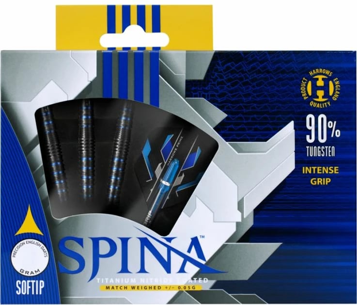 Shigjeta për Dart Harrows Spina, e zezë dhe blu