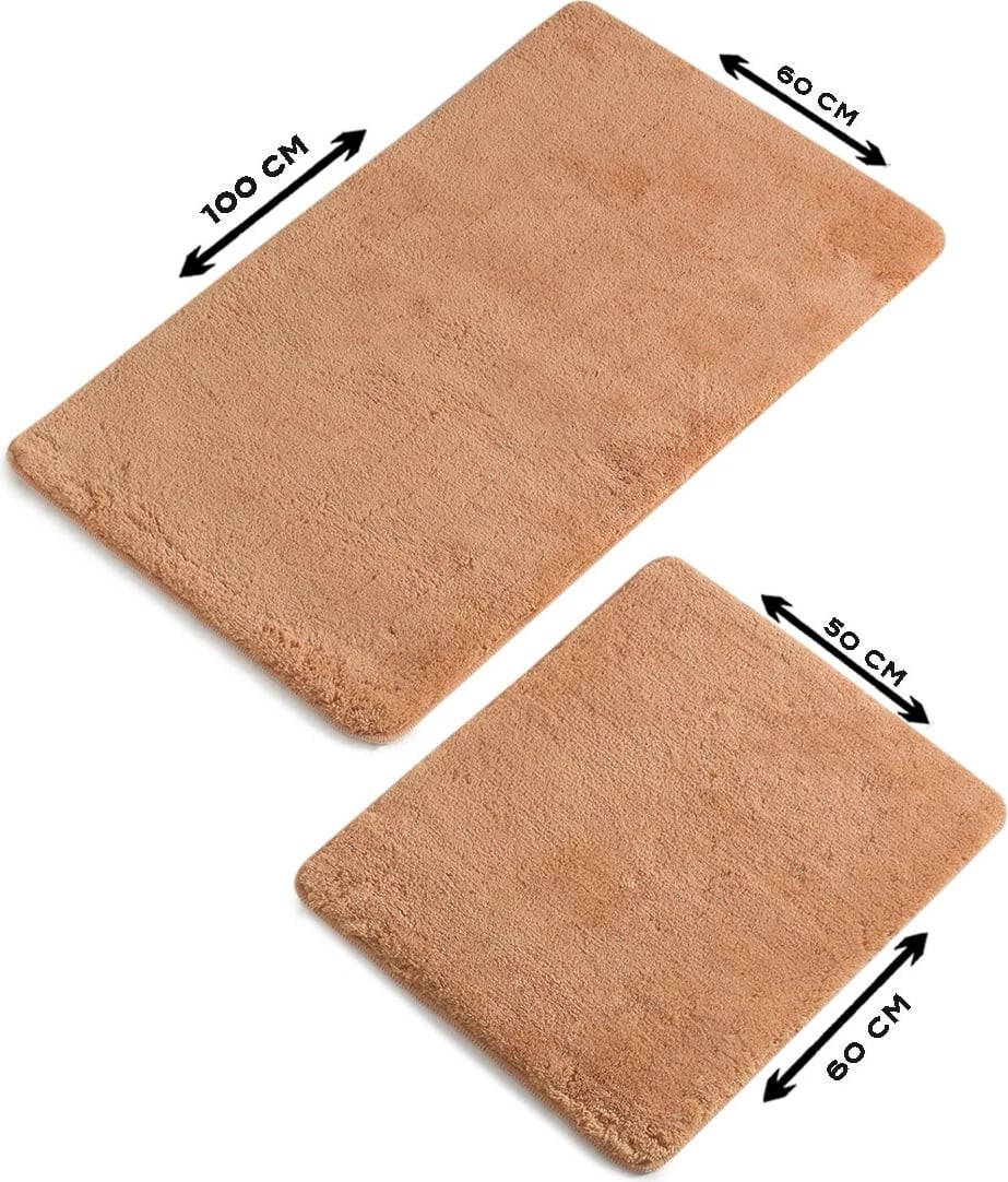 Set tapetash për banjo akrilik, 2 copë, ngjyrë portokalli