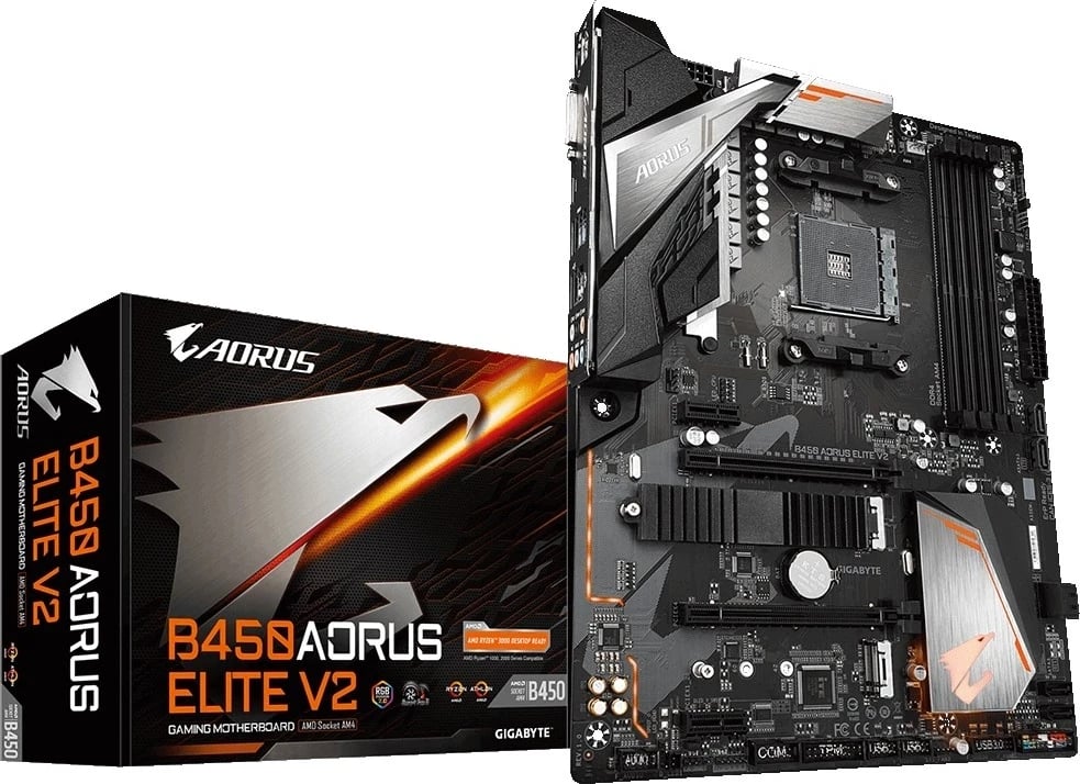 Pllakë amë Gigabyte B450 AORUS ELITE V2, Socket AM4, ATX