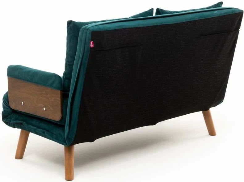 Divan-krevat dy ulëshe, ngjyrë jeshile petrol, Cosmo