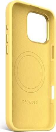Mbështjellës Decoded AntiMicrobial Silicone Backcover për iPhone 16 Pro Max me MagSafe, e verdhë