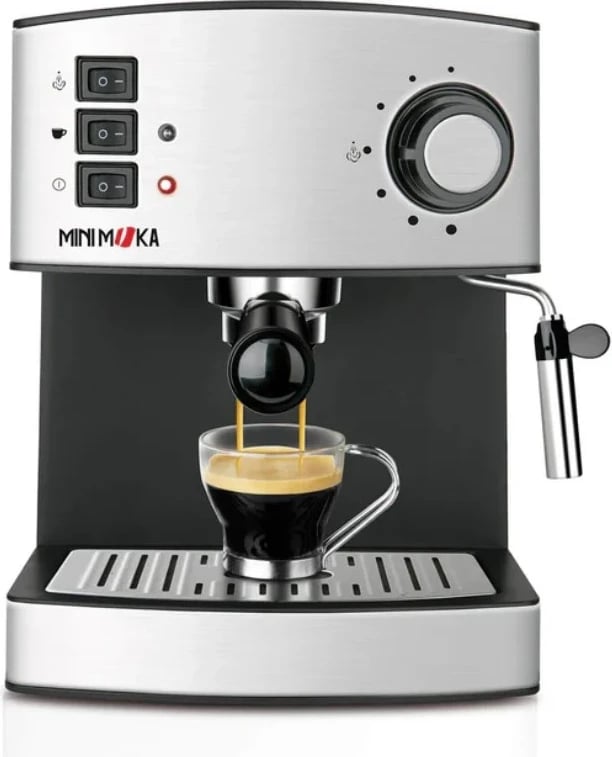 Makiato makinë Taurus CM1821 Mini-Moka, ngjyrë çeliku