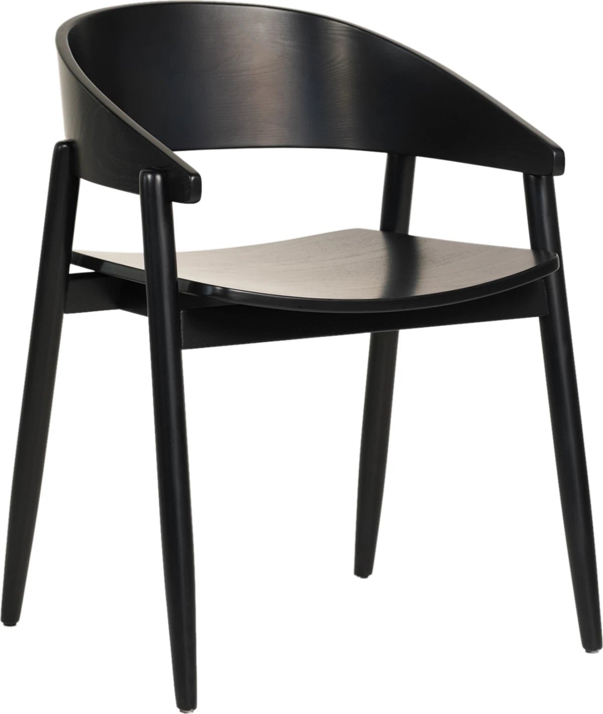 Karrige për ngrënie CANOP FH9950.02 dru frashëri ngjyrë e zezë 56,5x61x74H cm