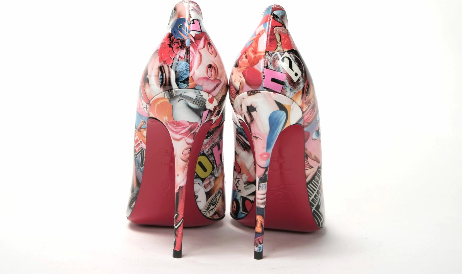 Këpucë me taka Christian Louboutin, shumëngjyrëshe
