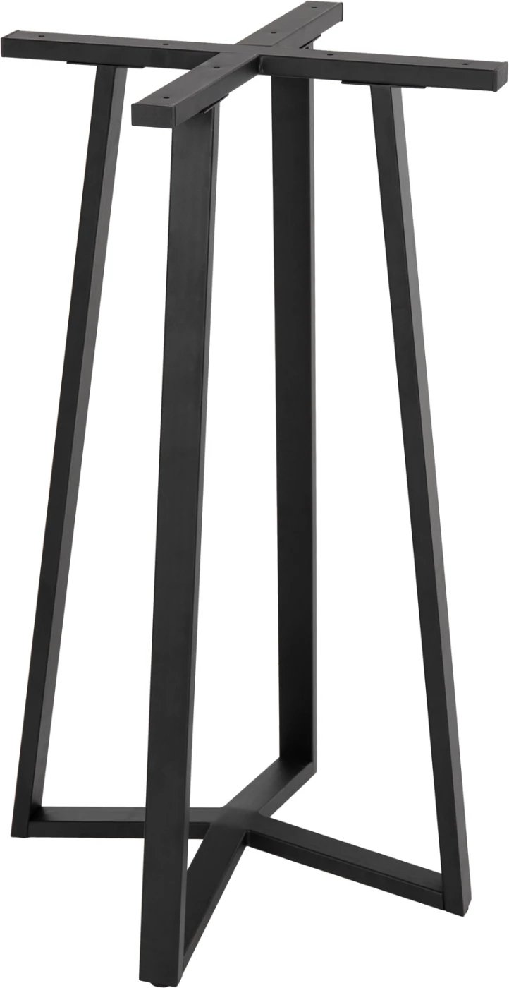 Bazë për tavolinë bar, lartësi mesatare, metal i zi, 50x50x90H cm