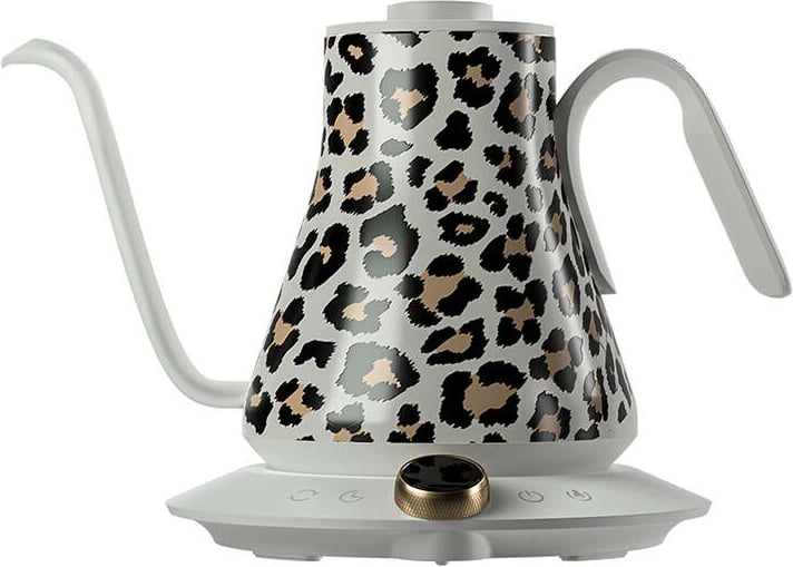 Ibrik elektrik Cocinare CEK-201 gooseneck me kontroll temperature, 0.9L, leopard