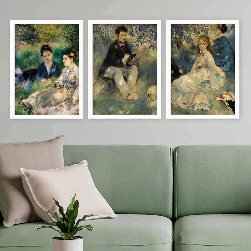 Pikturë dekorative me kornizë (3 copë), Wallity, 3BC_UN894914_3545