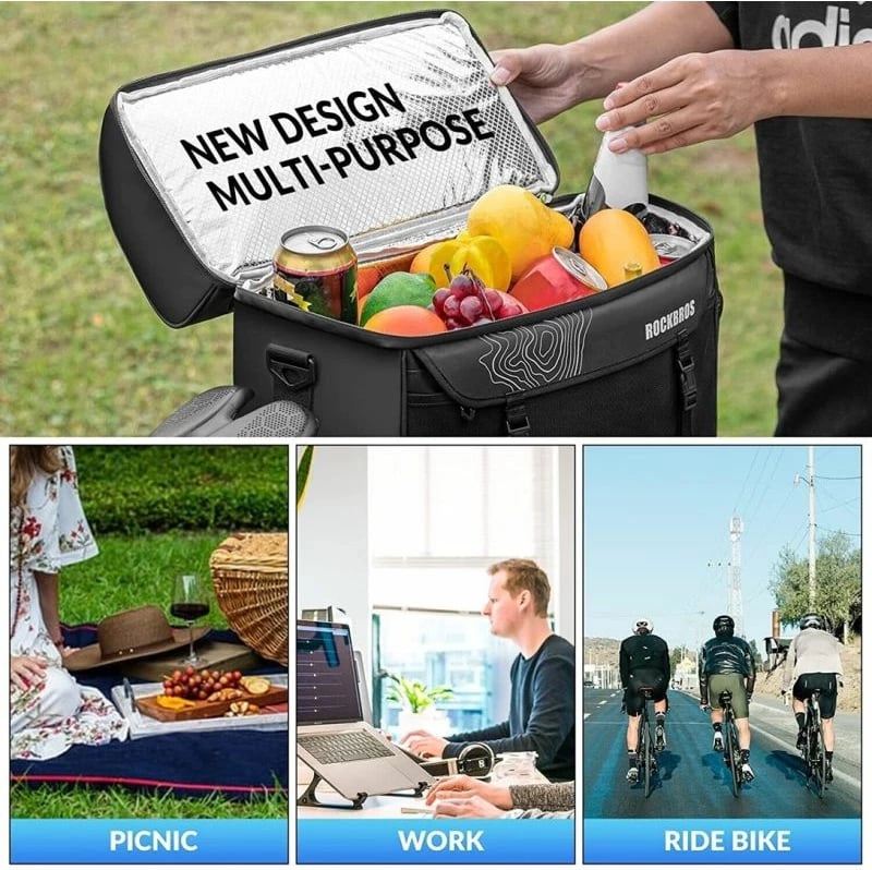 Çantë biçiklete Rockbros, e zezë