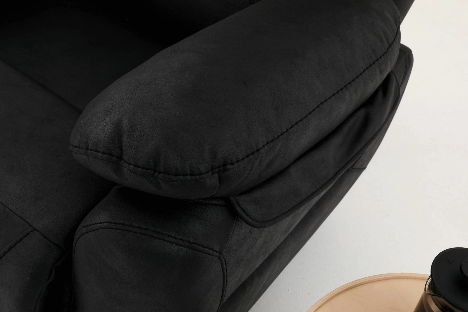 Karrige relaksuese Comfort, ngjyrë e zezë, Atelier del Sofa, manuale