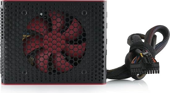 Kasë furnizimi MODECOM Volcano 750W, modular, 80 PLUS Bronze, e zezë/kuqe
