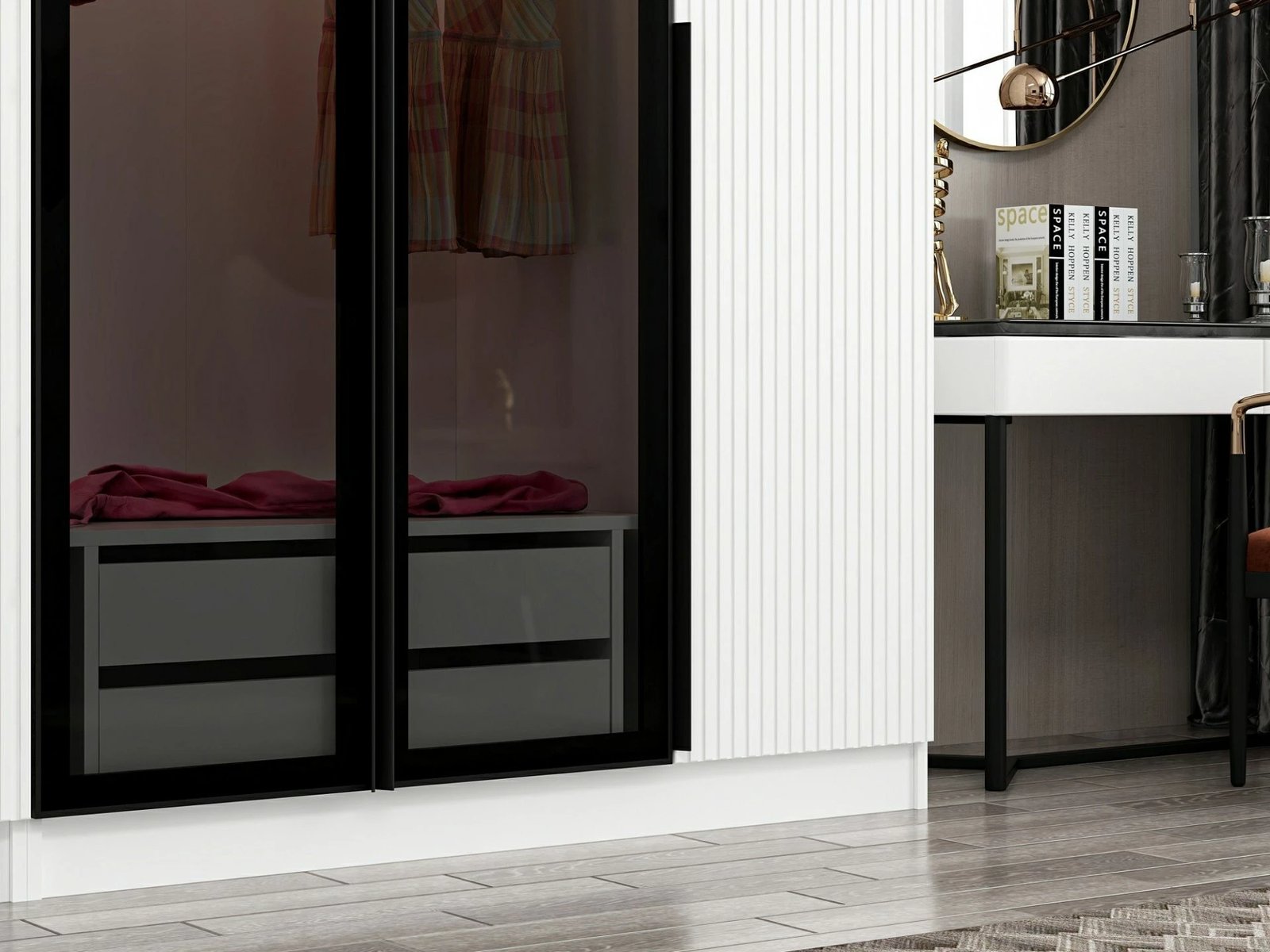 Dollap garderobe Fume, Skye Decor, Kale Plus - 7811